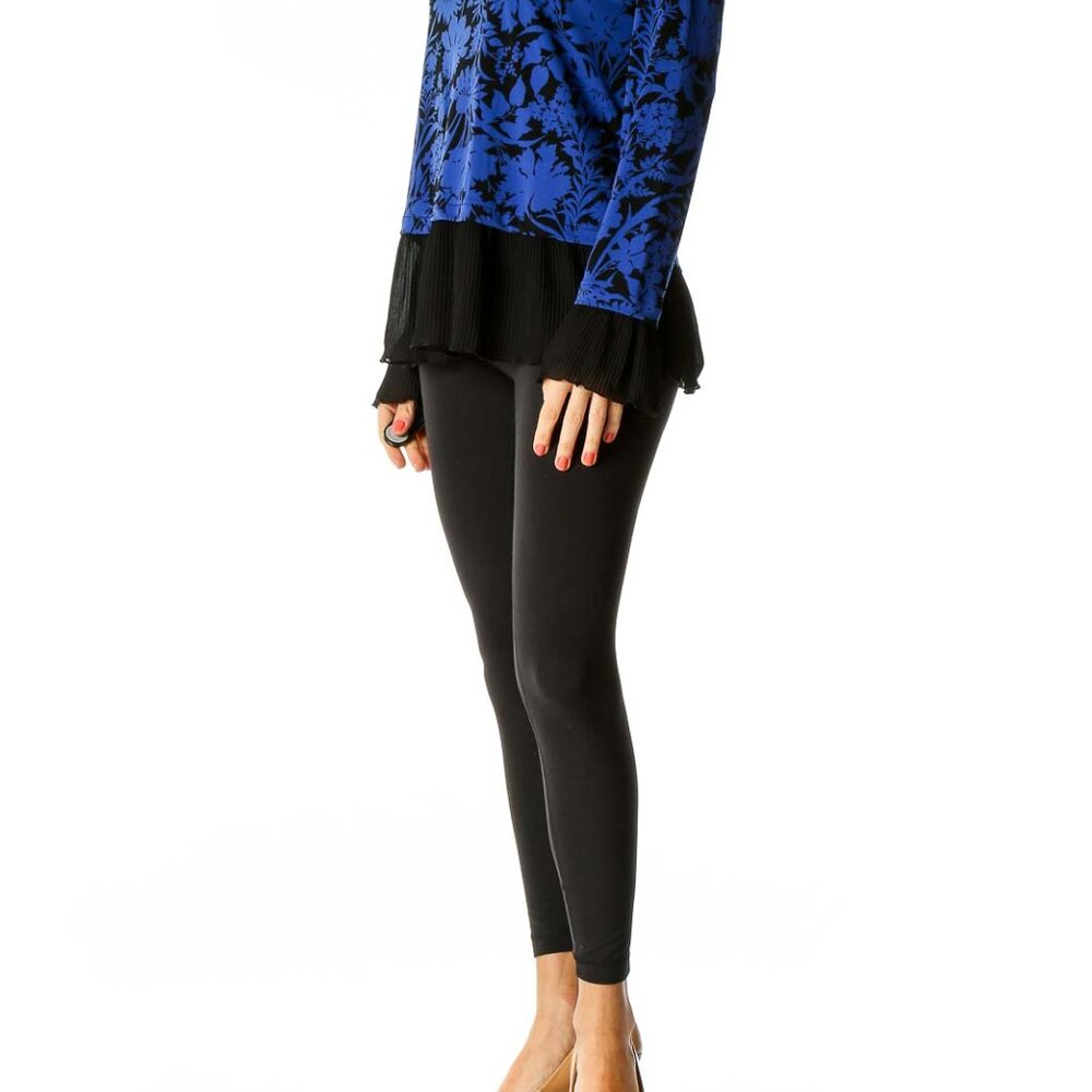 Michael michael kors Blue Floral Print Casual Blouse - Picture 2 of 3